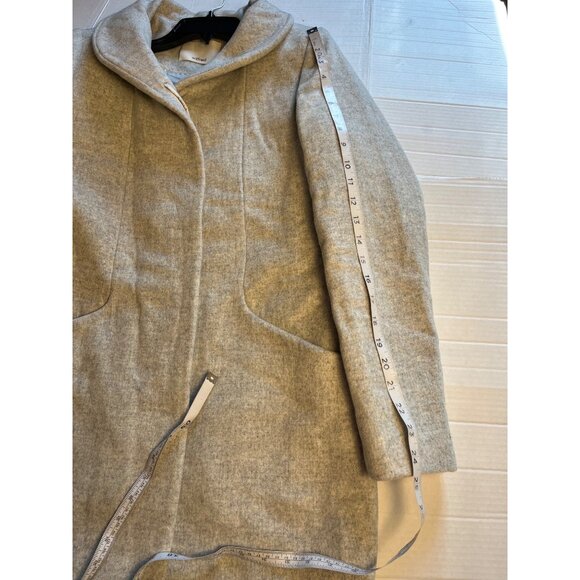 Wilfred Italy Wool Cashmere Cocoon Coat Jacket Womens M Grey - Picture 13 of 13